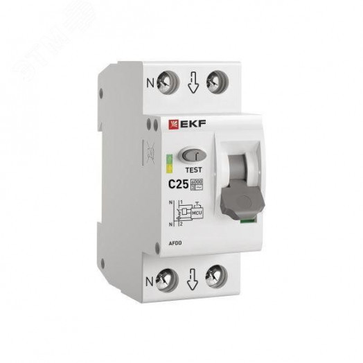 Устройство защиты от дугового пробоя 1P+N 25А (C) 6 кА УЗДП PROxima