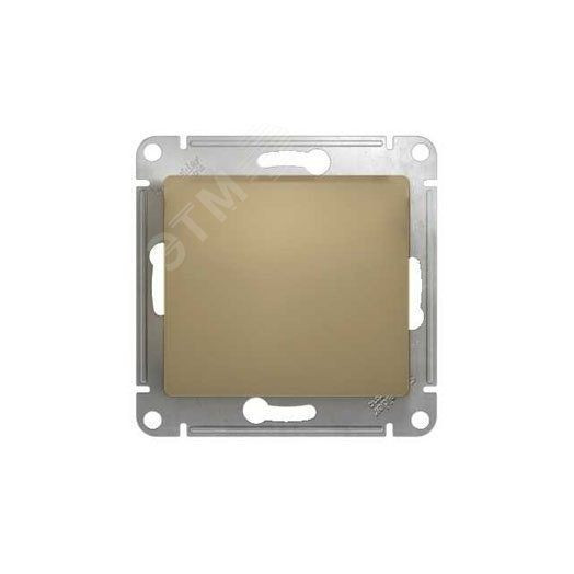 GLOSSA Кнопка нажимная титан в рамку схема 1