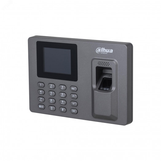 Терминал учета рабочего времени и контроля доступа со встроенными считывателем отпечатков пальцев