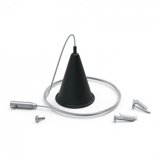 Комплект подвесов для трековых шинопроводов Черный 1шт Track Gauss