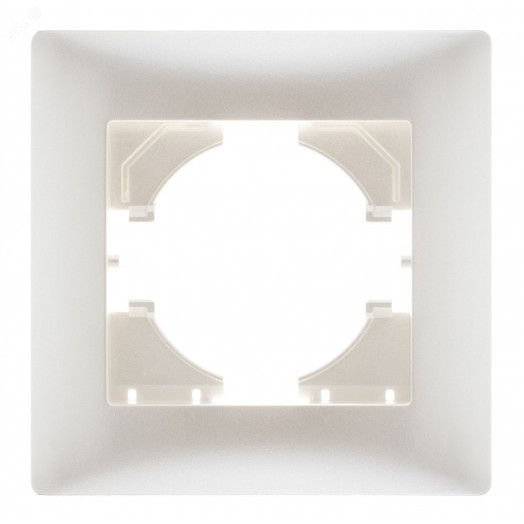 Bravo рамка 1-местная,  жемчуг