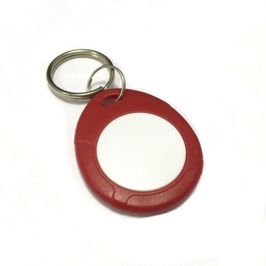 Брелок Mifare IL-07MRW 1K с кольцом красный  с белым
