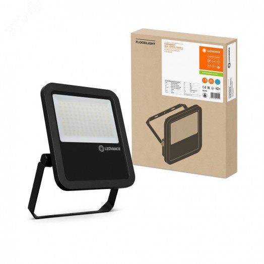 Прожектор светодиодный ДО-80Вт 6500К 10000Лм IP65 чёрный