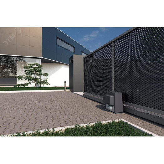 Комплект автоматики для откатных ворот на основе привода BKS12AGS (встроенный блок управления ZBKN,радиоуправление с динамическим кодом, фотоэлементы)