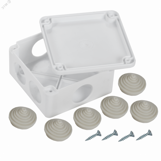 Коробка расп. КМ для о/п 100х100х45мм IP44 6 вв. белая