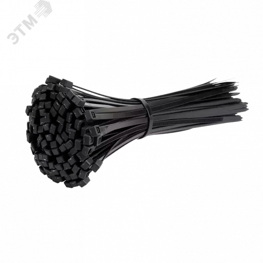 Кабельные стяжки (хомуты) PCT 4,8x200-100 черные PA6.6 (100 шт/уп)