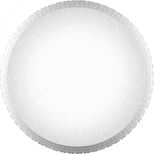 Светильник светодиодный ДБО-36w круглый матовый с эффектом Звездного неба регулировкой цветовой температуры 3000-6500К светового потока max 2900Лм и режима освещенности с пультом управления и таймером выключения