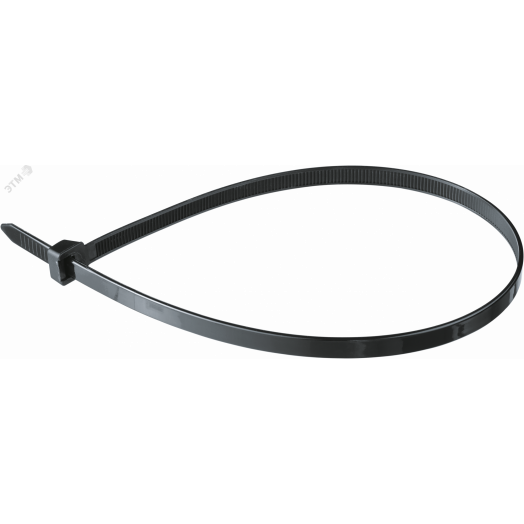Хомут 400х7.6мм черный нейлон (100шт)