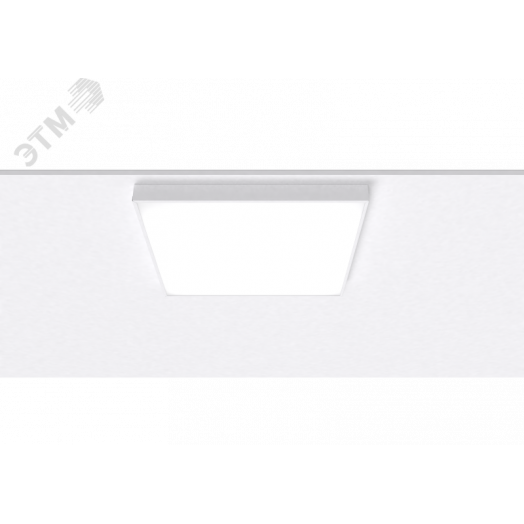 Светодиодный светильник VARTON A070/N офисный накладной 610х610х56 мм 35 ВТ 3000 K с равномерной засветкой рассеиватель опал IP40