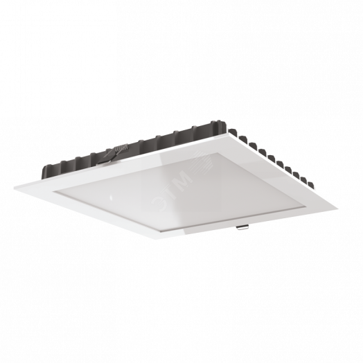 Светодиодный светильник ДВО-12Вт Downlight квадрат 110*110*25 4000K IP44/20 DALI