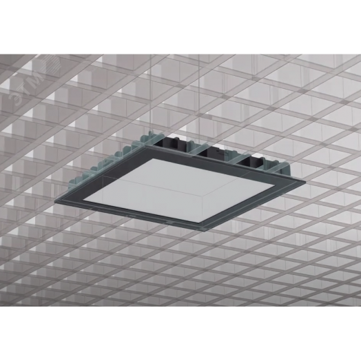 Светодиодный светильник ДВО-12Вт Downlight квадрат 110*110*25 4000K IP44/20 DALI