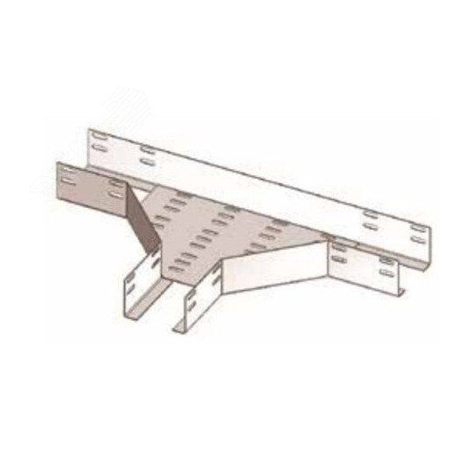 Лоток тройниковый перфорированный ОТ 300х100 У3, окрашенный, S1,5