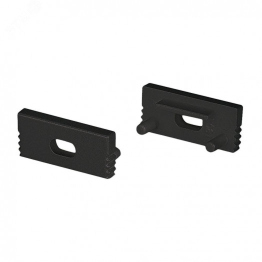 Заглушка SL-SLIM-H7 BLACK с отверстием (, Пластик)