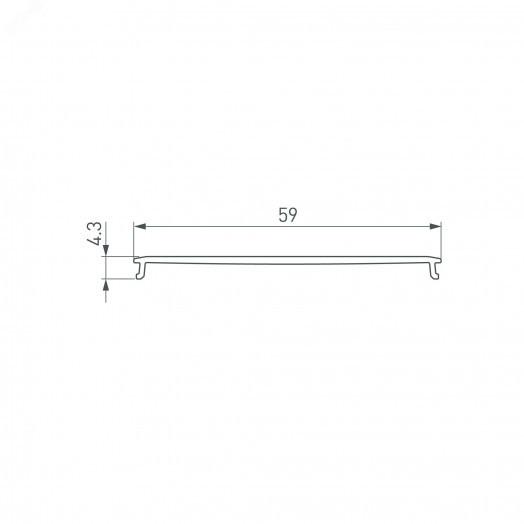 Экран LINE-6070-10m OPAL (Arlight, Пластик)