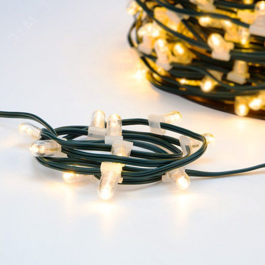 Гирлянда LED ClipLight 12V 150 мм, диоды тёплый белый