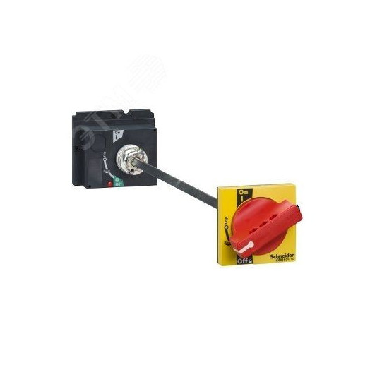 Рукоятка выносная поворотная красно-желтая для NSX100/250