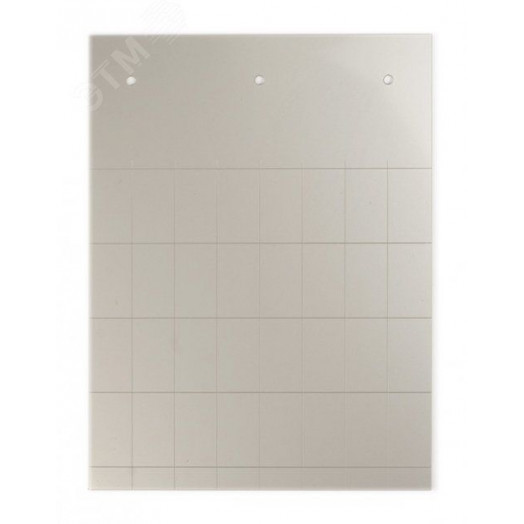 Табличка полужесткая 27x15мм. Установка в держатель. ПВХ-0,5. Металлик (24 шт. на пластине, упак. по 10 листов)