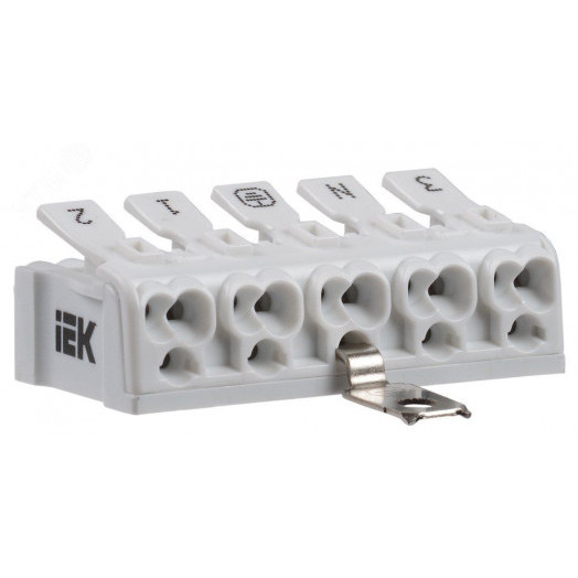 Клемма пружинная соединительная КСПз5-3L+N+PE