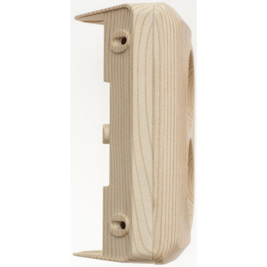 ЭТЮД Розетка угловая двойная открытой установки без заземления без шт. 16А 250B,сосна