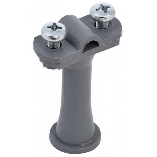 Держатель проводника круглого 6-10мм h=59мм пластик серый