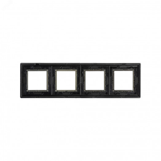 Рамка из алюминия, ''Avanti'', черная, 8 модулей