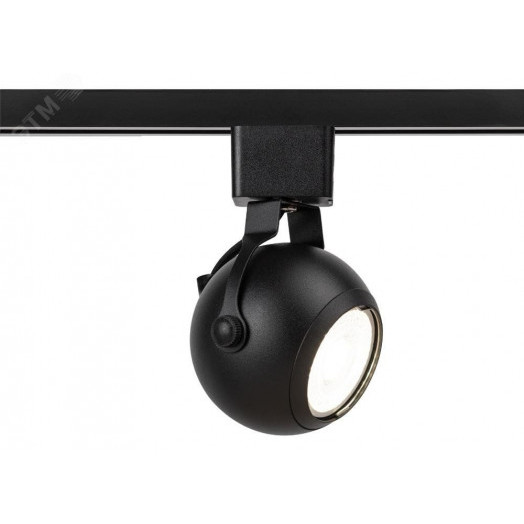Трековый светильник однофазный TR35-GU10 BK MR16 черный под лампу