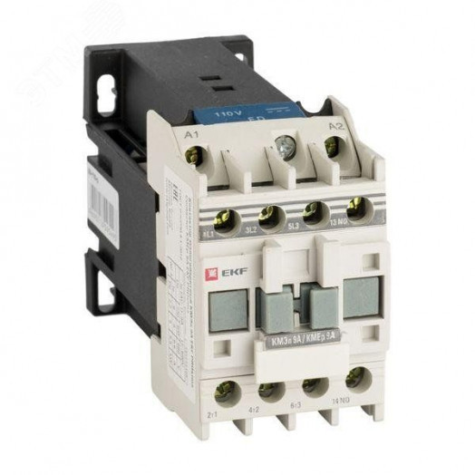 Контактор малогабаритный КМЭп 9А 110В DC 1NO PROxima