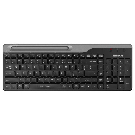 Клавиатура беспроводная Fstyler FBK25, USB, BT/Radio, slim, multimedia, черный/серый