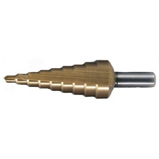 Сверло ступенчатое HSS-TiN с прямым желобком, 4-32x102, 6 мм