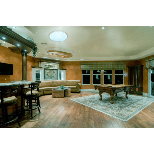 Светильник светодиодный ДБО-48 Вт настенно-потолочный MYSTERY 230В 6500K 3120Лм 390x76мм бронза