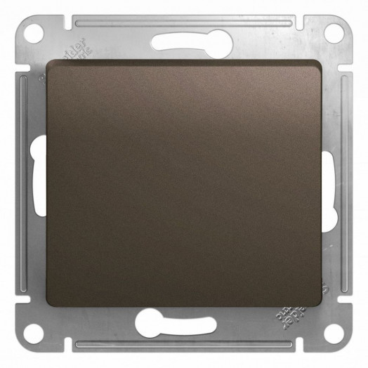 GLOSSA Кнопка нажимная схема 1 шоколад в рамку