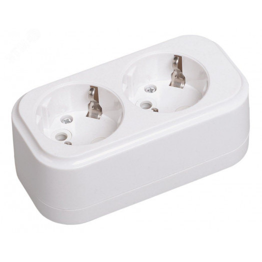 Колодка K02 2 места 2P+PE 16A CLASSIC