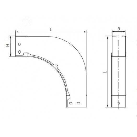 Угол вертикальный внешний 90 градусов 35х500, в комплекте с крепежными элементами и соединительными пластинами, необходимыми длямонтажа