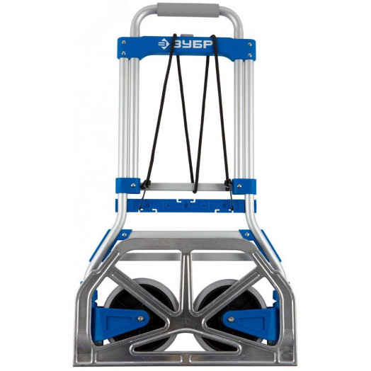 Тележка складная хозяйственная, до 90кг, каркас и платформа из алюминия, платформа 48,5x28,5см, колёса d13см, вес 4,65кг