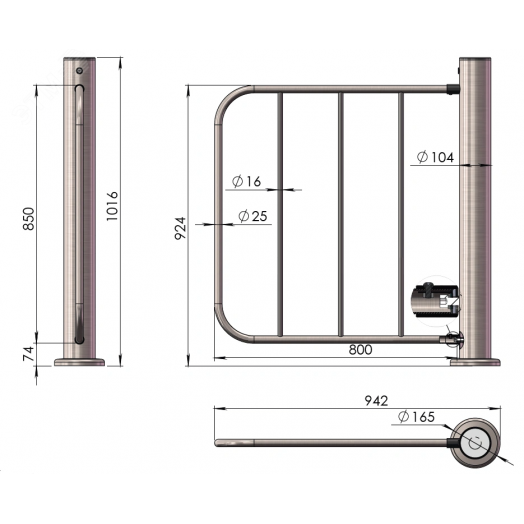 Створка для калитки - 800 мм