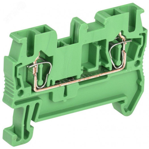 Клемма пружинная КПИ 2в-2,5 31А зеленый