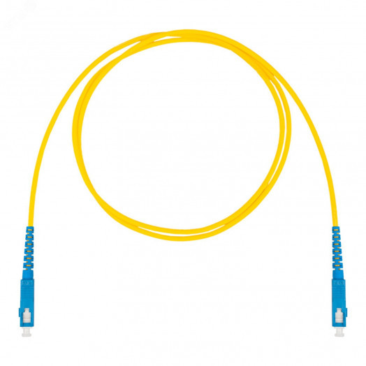 Шнур оптический коммутационный (патч-корд), SC-SC симплекс (simplex) OS2, нг(А)-HF, желтый, 7,0 м