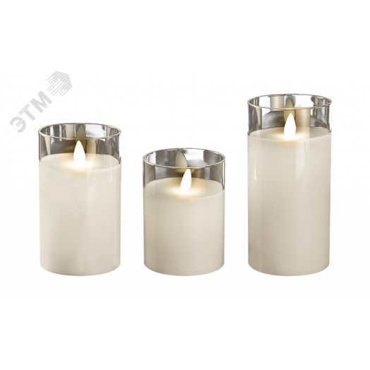 Свечи CL7-SET3-wh (компл. 3-х свечей, белый)