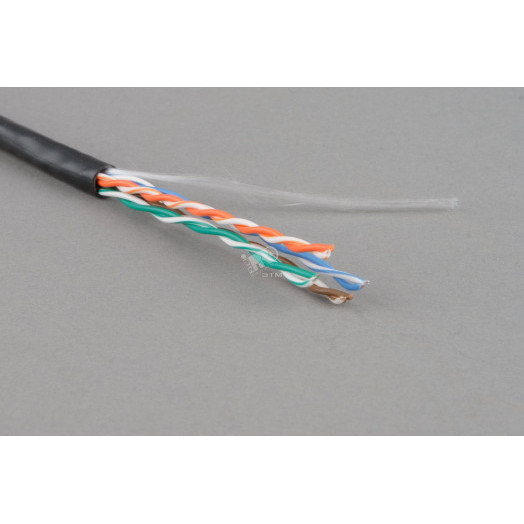 Витая пара U/UTP кат 5e 4 пары AWG24 patch IN PVC серый 305м