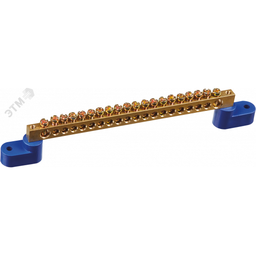 Шина нулевая на двух угловых изоляторах NBB-M69-20C2/B