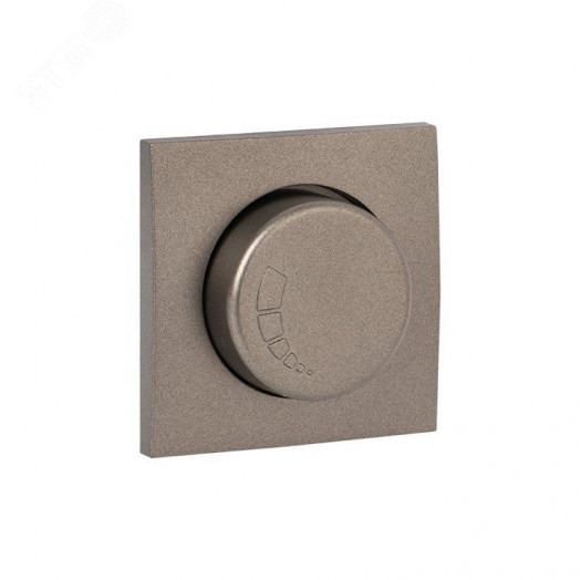 Валенсия лицевая панель светорегулятора 600W 220В графит