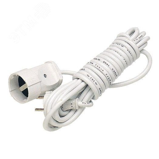Удлинитель бытовой 1 розетка шнур 3м без заземления