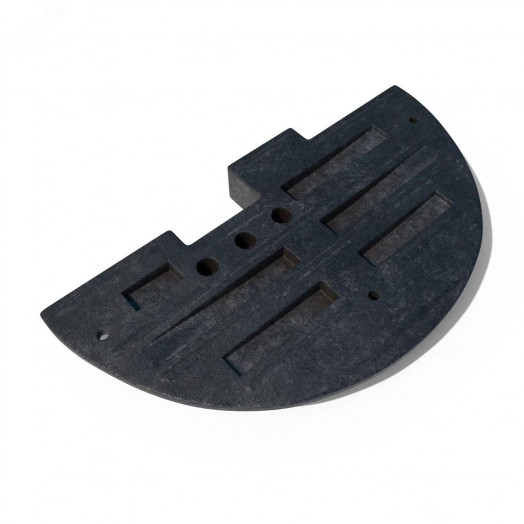 Искусственная дорожная неровность 500-2 (концевой элемент) ПОЛИМЕР