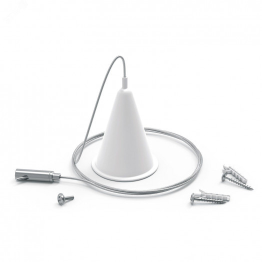 Комплект подвесов для трековых шинопроводов Белый 1шт Track Gauss