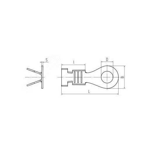 Наконечник кольцевой неизолированный НК 1,5-4