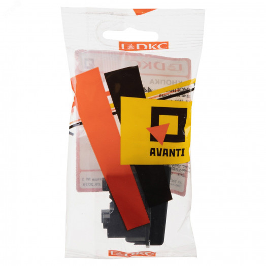 Avanti Кнопка ''Черный квадрат'', 16A, 1 модульная