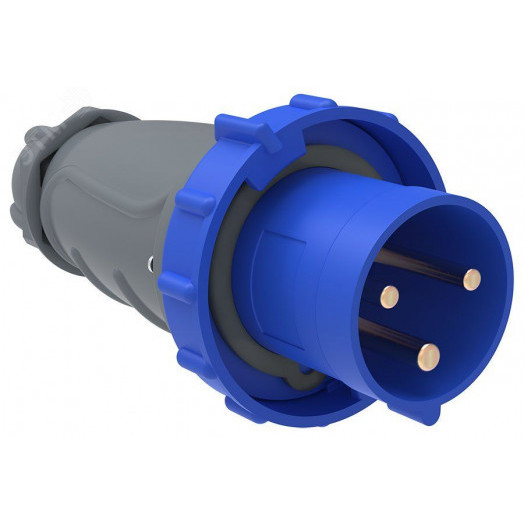 Вилка переносная ССИ-033 63А-6ч/200-250В 2Р+РЕ IP67 MAGNUM