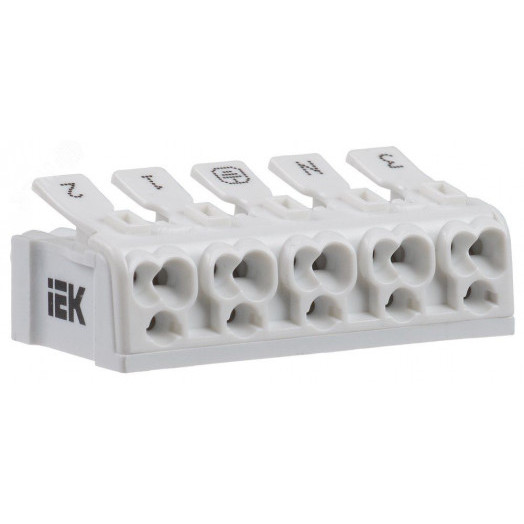 Клемма пружинная соединительная КСП5-3L+N+PE