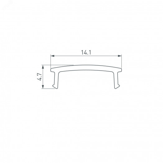 Экран ARH-DECORE-S12 Flat Frost (ARL, Пластик)