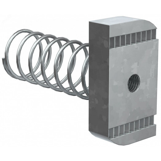 Гайка канальная с удлиненной пружиной М6х40